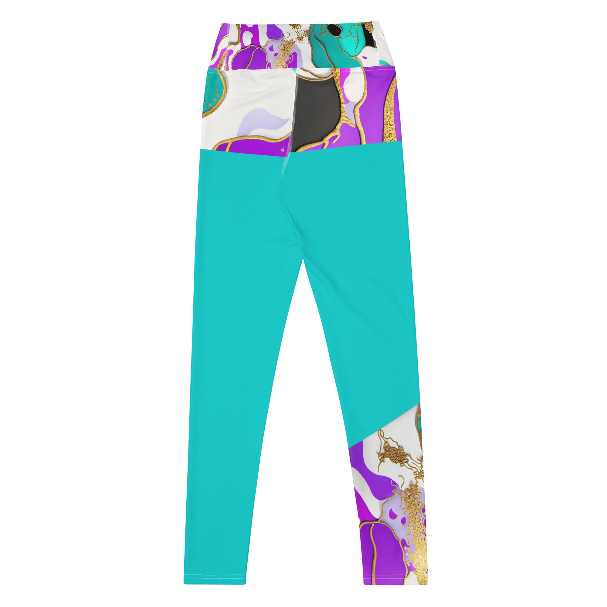 Arty Yoga Pants. Gym or Workout High Waist Leggings. "Artz" Streetwear by WickedYo.